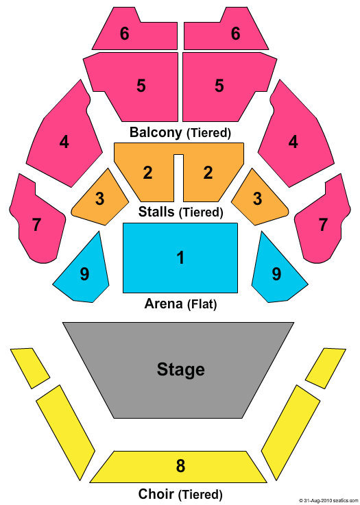 Hexagon Theatre End Stage Seating Chart